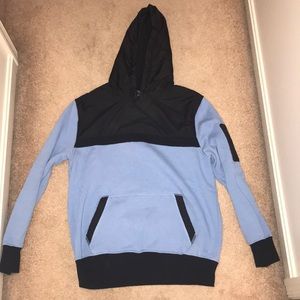 Carolina blue and black hoodie sweatshirt. Size L